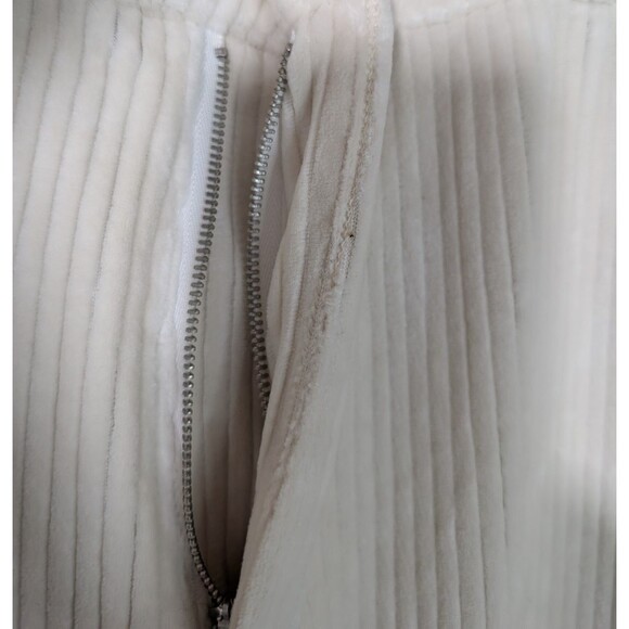 Dex Wide Leg Corduroy Ankle Pant in Ecru High Rise Size XL - Picture 12 of 16